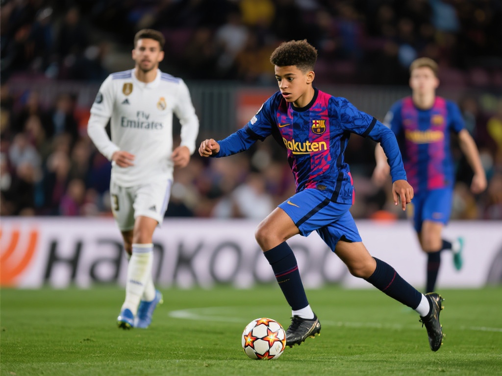 17岁天才亚马尔4战皇马3球2助，4连杀加冕3冠在望！