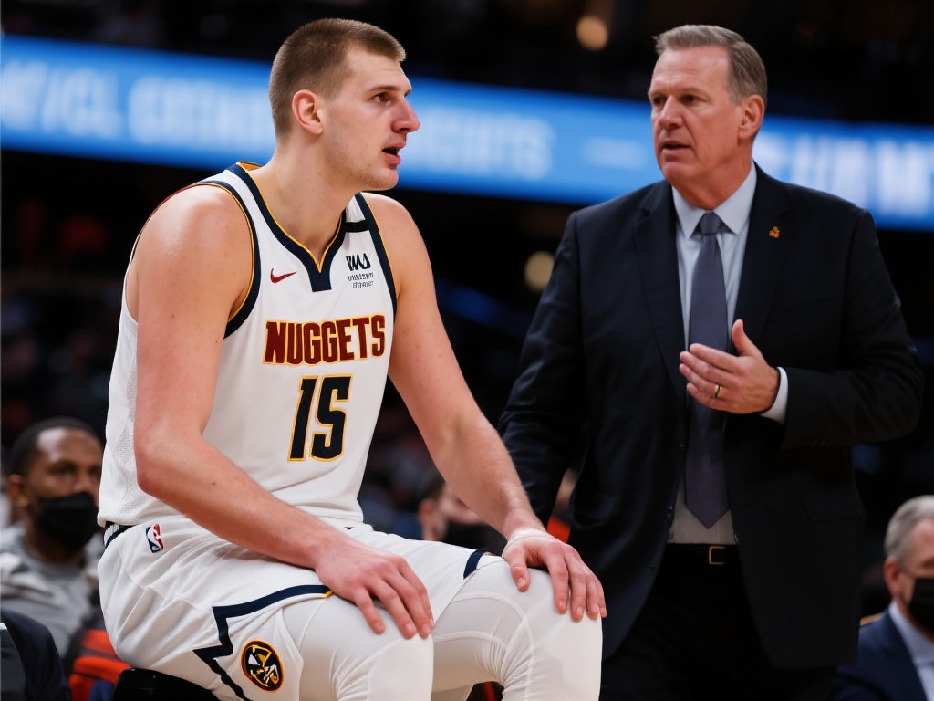 马龙:我决定让约基奇本场休战,无需讨论 从表面上看,约基奇作为掘金队的绝对核心,